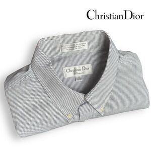 Dior Men's Dress Shirt in Black and White